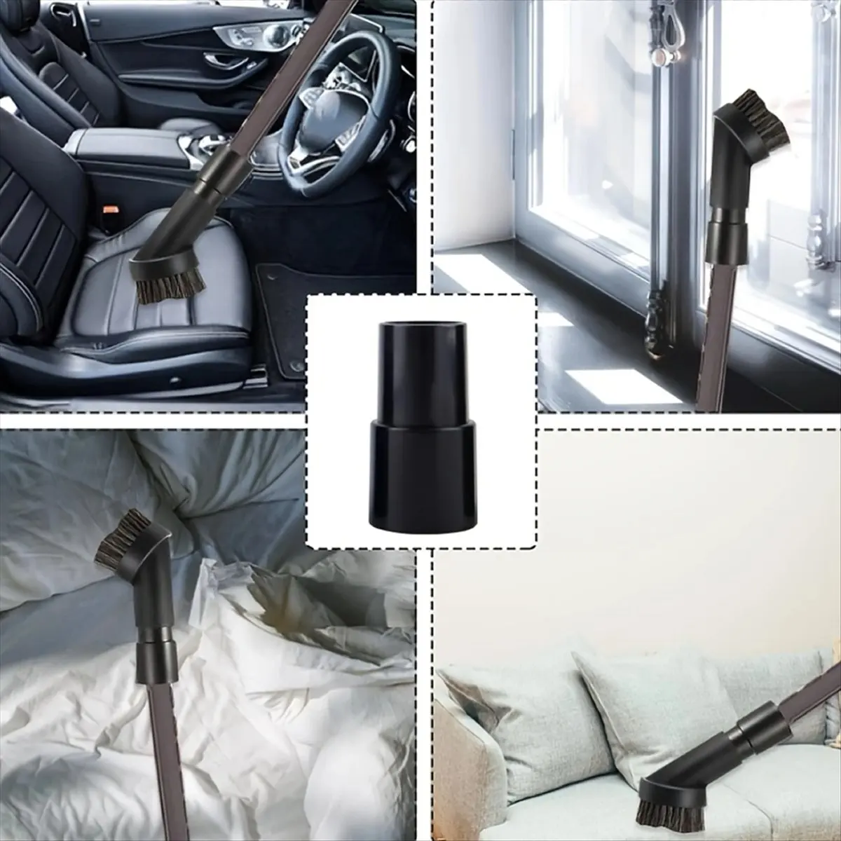 【~ New AA91】4PCS Vacuum Hose Adapter Kit Accessory Adapter 1 1/2 Inch to 1 3/8 Inch to 1 1/4 Inch 1 1/8 Inch to 1 3/8inch