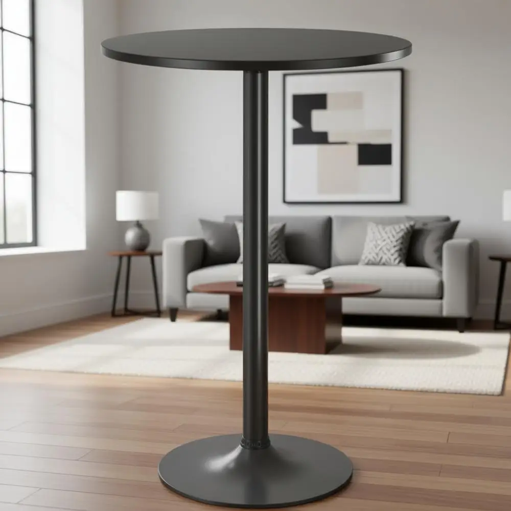 

Круглый барный стол с металлическим основанием, высота 40,6 дюйма, идеально подходит для домашнего бара, столовой, гостиной и свадеб.