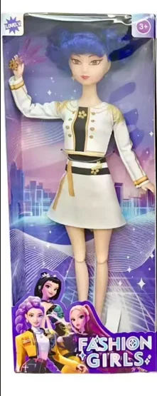 Kpop Hunter مع BGM مدمج! دمى رومي/ميرا/زوي البلاستيكية، 3+ صندوق هدايا لعبة DIY للفتيات