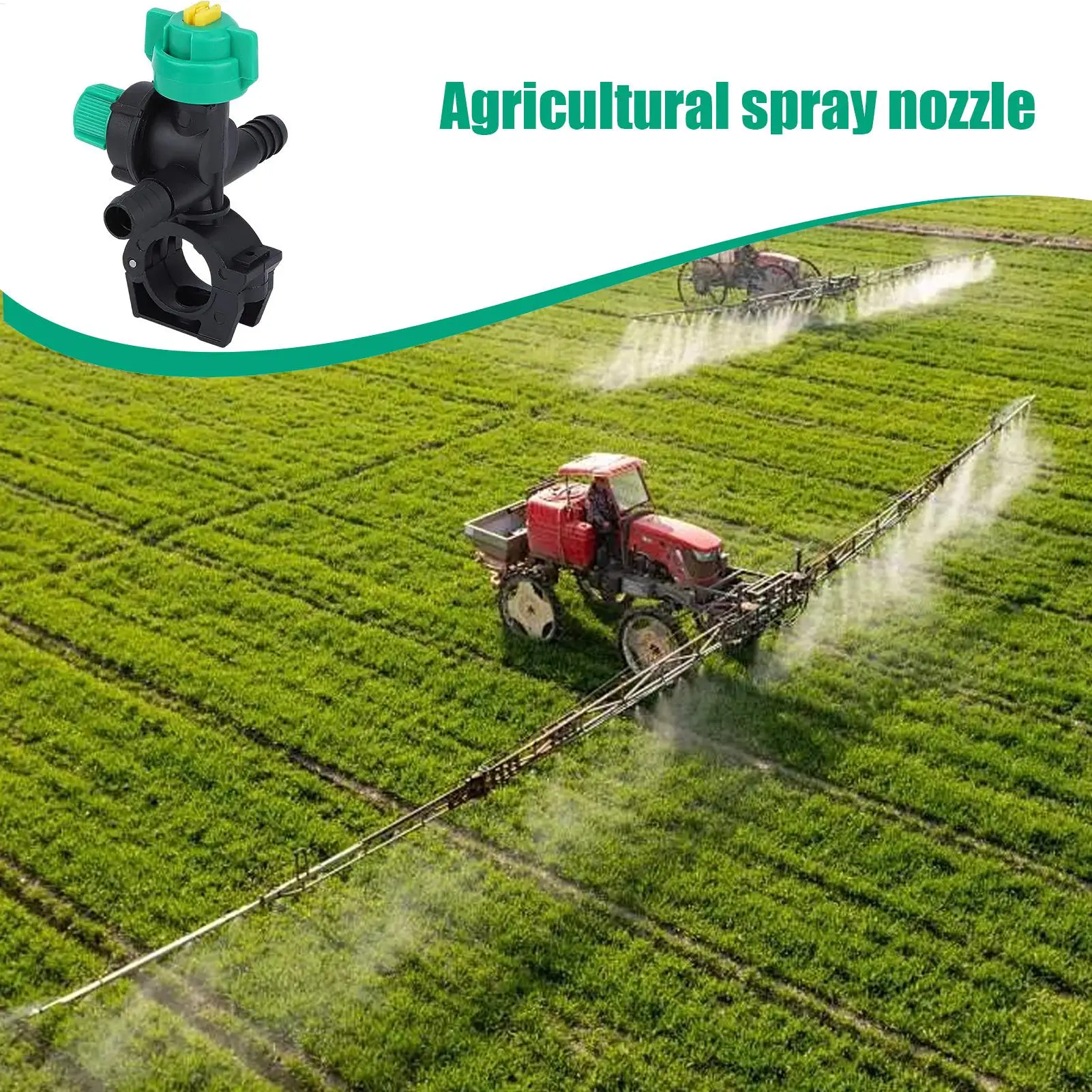 Misting Nozzles 4 Piece Fan Shaped Agricultural Spray Nozzles External Thread Mist Sprayer for Greenhouse Garden Watering Lawn view 3