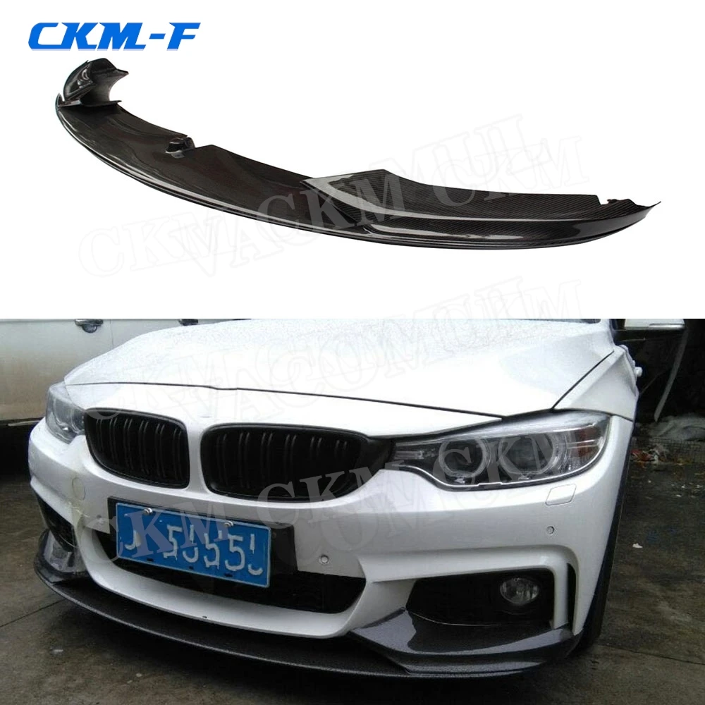 

Carbon Fiber Front Lip Spoiler Bumper Chin Protector for BMW 4 Series F32 F33 F36 M Style 2014 2015 2016 2017 2018