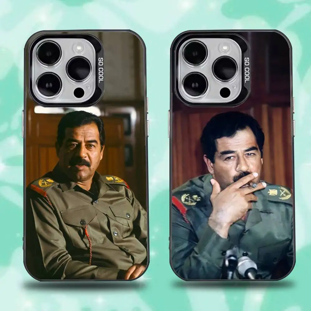 

Iraq S-Saddam Hussein Phone Case For iPhone 16,15,14,13,12,11,Pro,Max,Plus,Mini,XS,SE Anti Fall Black Matte Hard Bumper