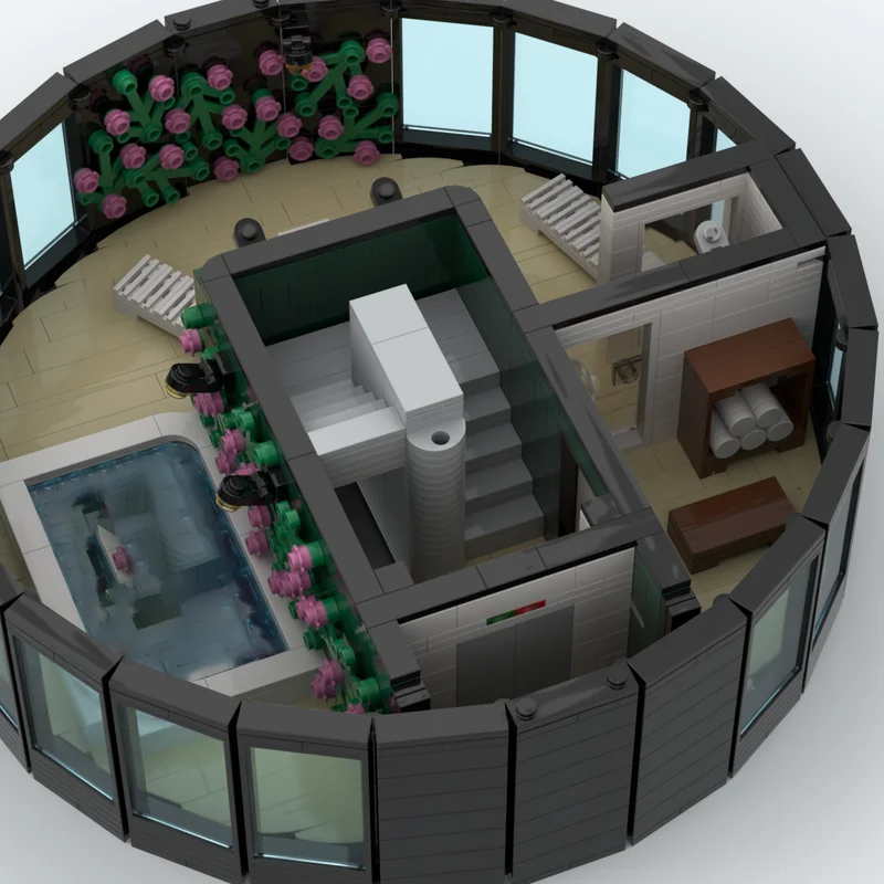 ตัวต่อโมเดลโรงแรมจักรวรรดิ ชุดตัวต่อแบบโมดูลาร์ เทคโนโลยีบล็อก DIY สร้างสรรค์ภาพเมือง ของเล่นเสริมสร้างจินตนาการ ของขวัญวันหยุด