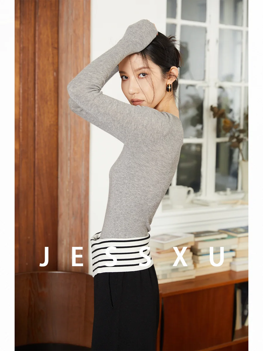 

JXu Slim Fit round Ne Base irt 3D Sl One-Piece Camere Silk hine Waable Tee Colors Women's Knit...