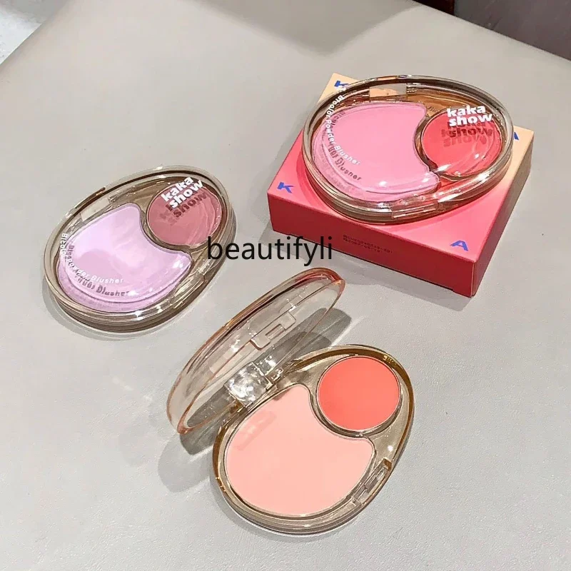 

Two-tone blush expansion color matte natural brightening highlight shrink rouge girl white