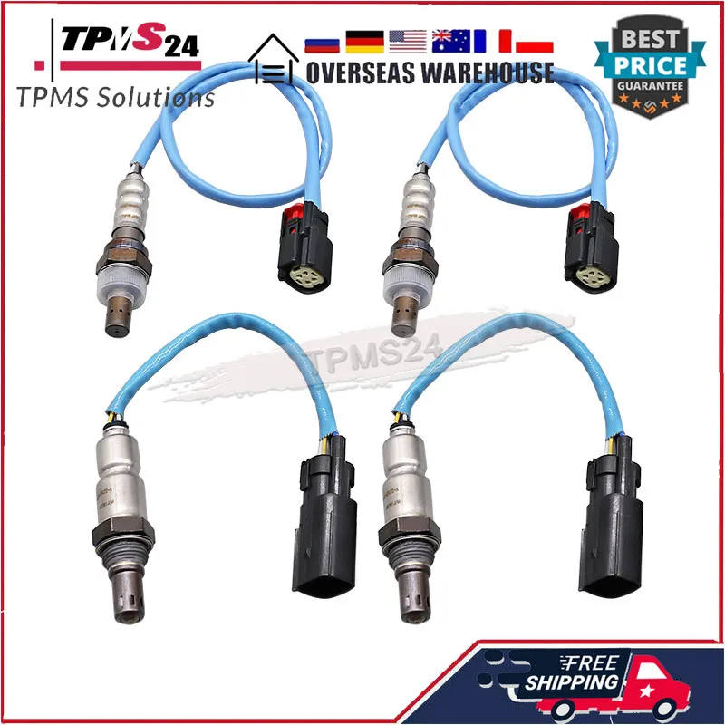 4Pcs Up & Downstream Oxygen Sensor 234-5038 234-4490 For Ford Escape F-150 Flex Mustang Taurus Lincoln MKS MKT Mercury Marainer