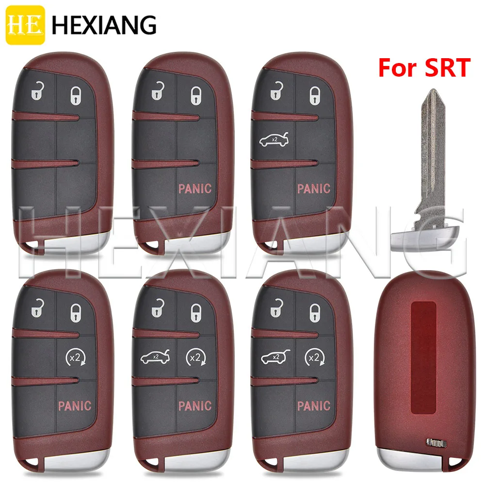 HE Replacement Car Remote Key Shell Case For SRT Dodge Challenger Durango Journey SRT Hellcat Redeye Widebody Chrysler 300 Jeep
