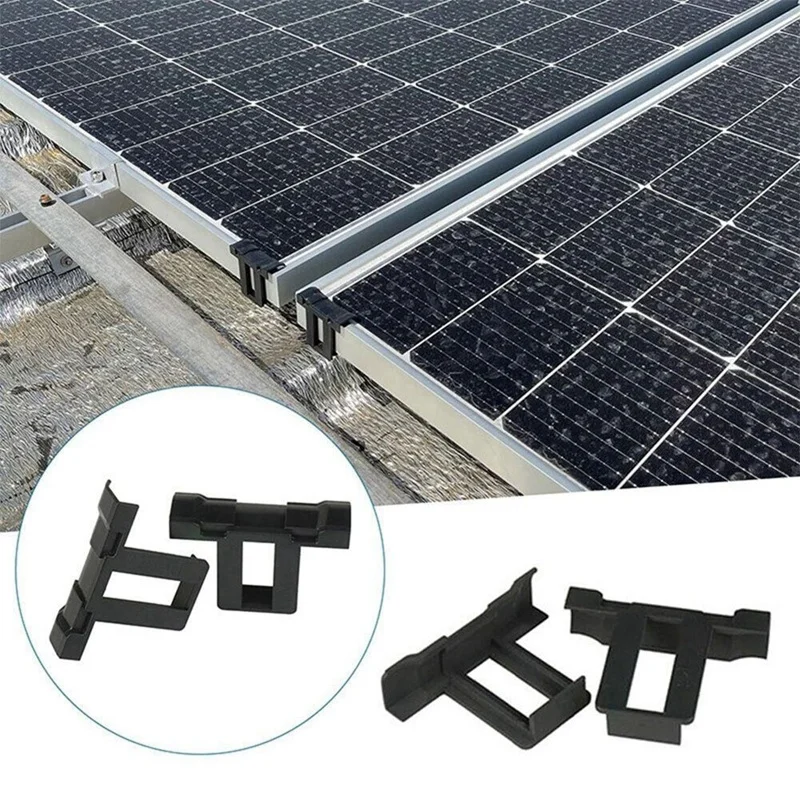 30Pc Solar Panel Frames Water Drained Clip Thickness 35Mm PV Panels Auto Remove Stagnant Water Dust Outdoor Tool Easy Install