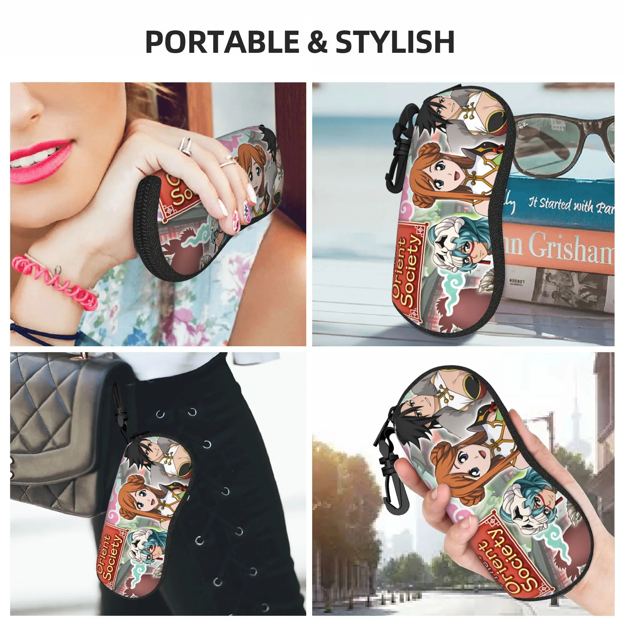 Nelliel Bleach Orihime Inoue Kukaku Shiba Shell Eyeglasses Case Men Women Cool  Glasses Case Sunglasses Box Pouch view 6