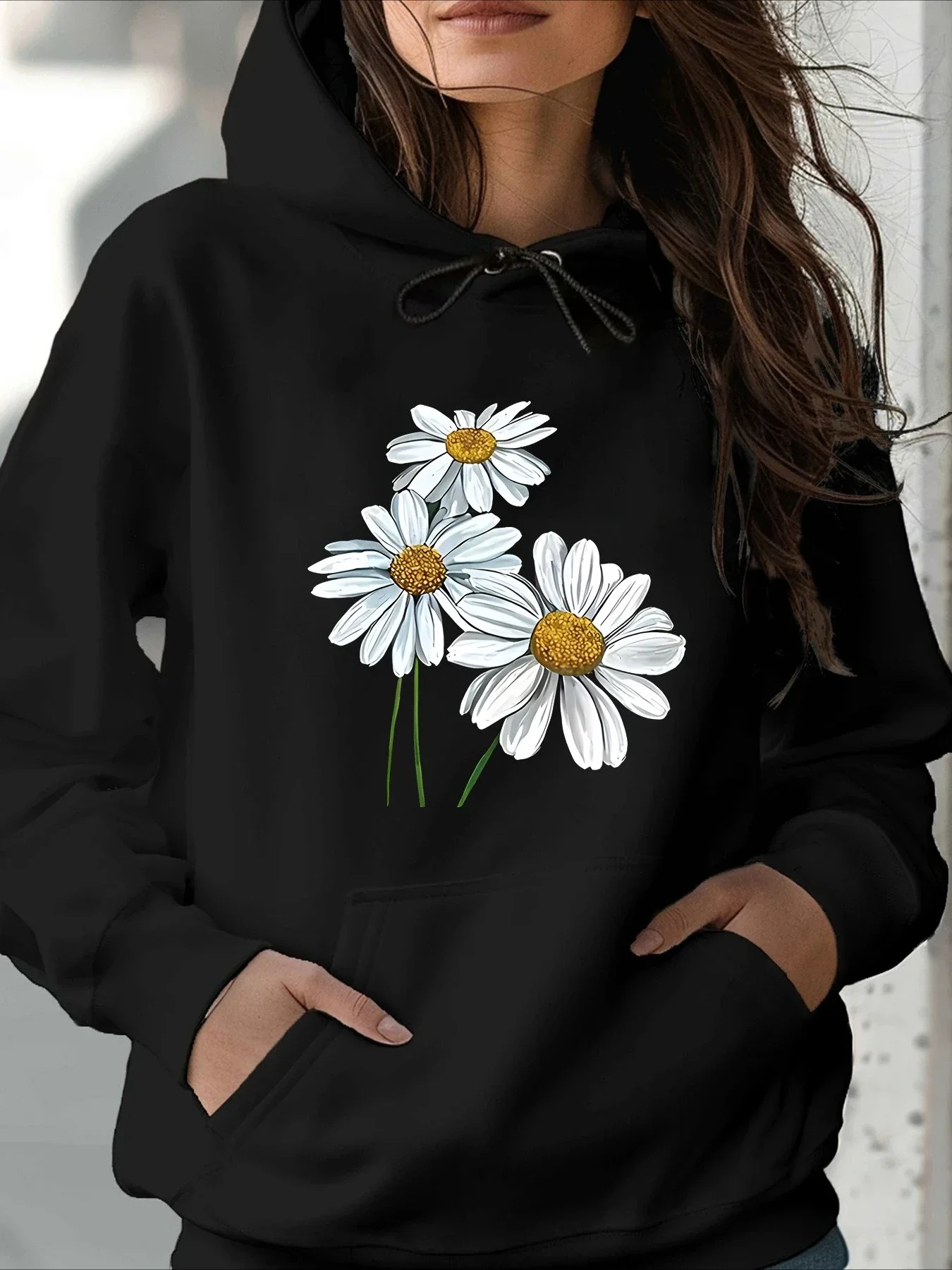 

Men's and Women's Plus Size Printed Top, Loose Casual, Soft, Comfortable and Breathable, Outdoor Sports Loose Pullover Hoodie