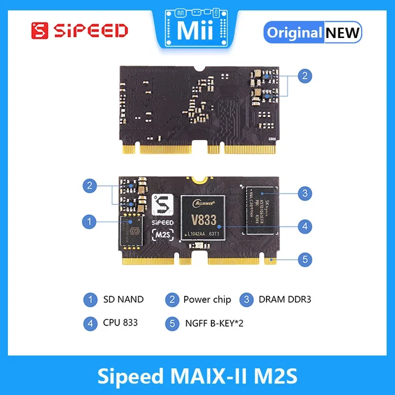 Sipeed MAIX-II M2S Demon Board Aprendizaje Profundo AI+IOT Linux V833