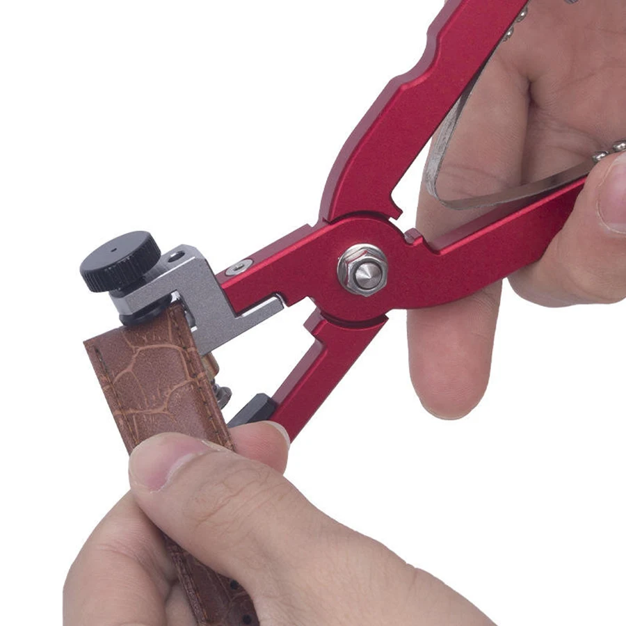 Watch Punch Pliers Cutting Pliers Handle Kit Anti-slip Ergonomic For Watchmaker Manual Eyelet Punching Tool