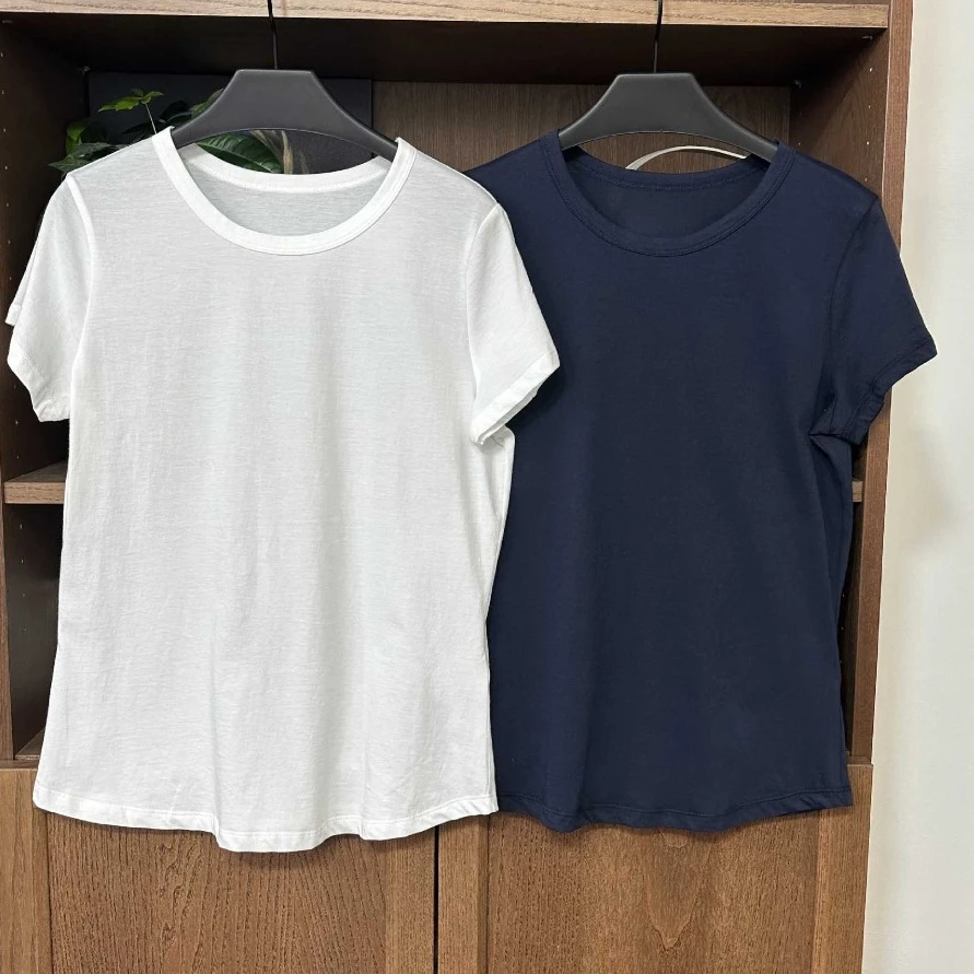 

Comfortable Thin Cotton Round Neck Short-sleeved T-shirt