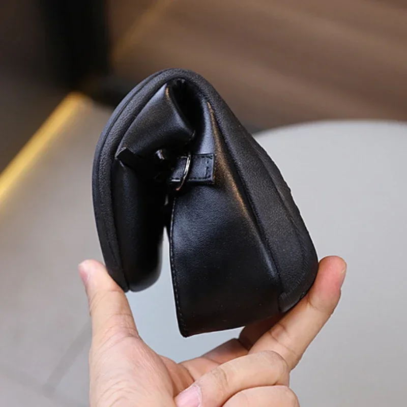 New Girls Party Dresses Leather Shoes Black Versatile Children\'s Flats for School Performance Fashion Kids Formal Uniform Shoes