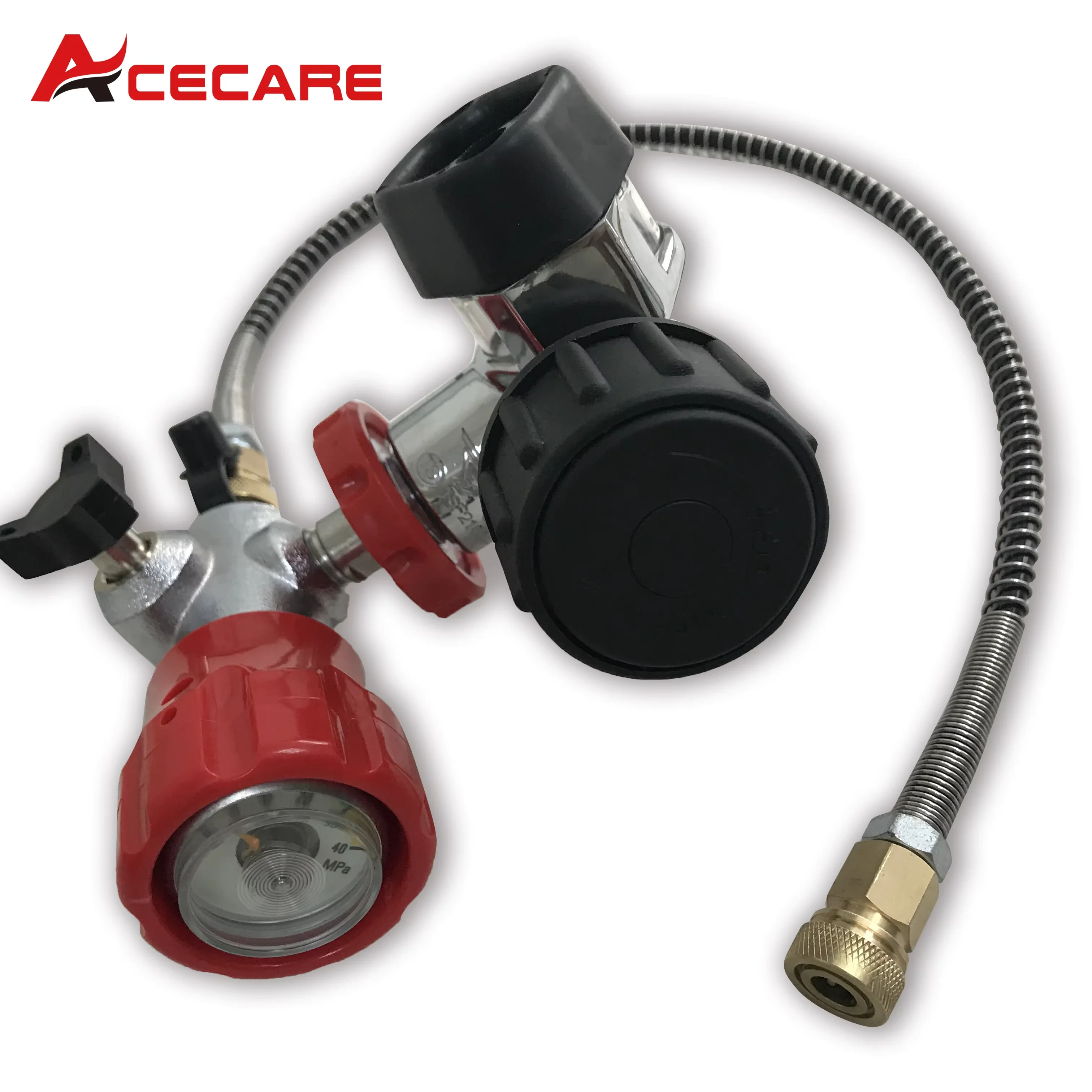 ACECARE 4500psi 30Mpa Air Tank Valve Fill Station Carbon Fiber Cylinder Charging Valve Air Bottle M18*1.5