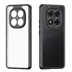 DUX DUCIS For Redmi Note 14 Pro Plus Poco X7 Pro Cover TPU+Acrylic Lines Back Transparent Cover Anti-Fingerprint Phone Case