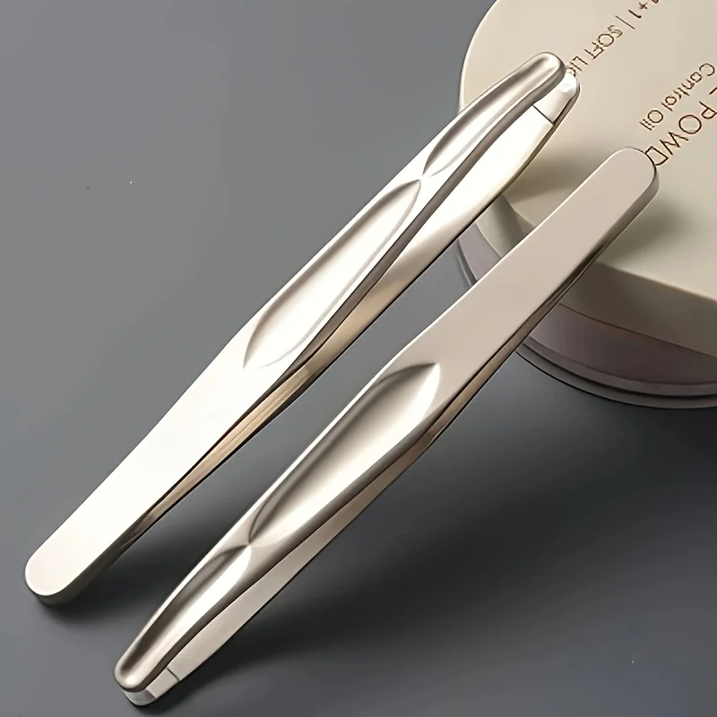 Pince à épiler pour sourcils de qualité supérieure, à tête ronde, pour l'épilation des sourcils et des poils du visage, pinces de précision pour poils courts et barbe