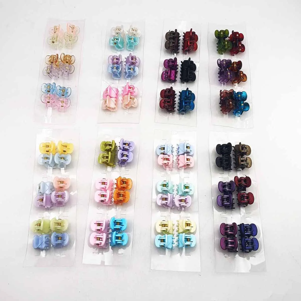 12/24 PCS New Mini Plastic Small Grab Clip Small Hair Grab Bangs Clip HairClip Broken Hair Accessorie