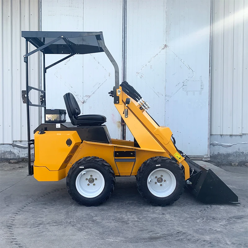 Mini Wheel Skid Steer Loader Diesel Engine CE EPA Certified Hydraulic Multifunctional Loader Fast Delivery Skid Steer Loader