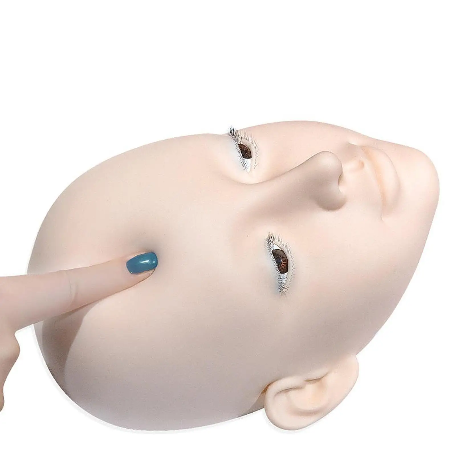 دمية Lash Mannequin Head الاحترافية الناعمة لمستحضرات التجميل في الصالونات الداخلية
