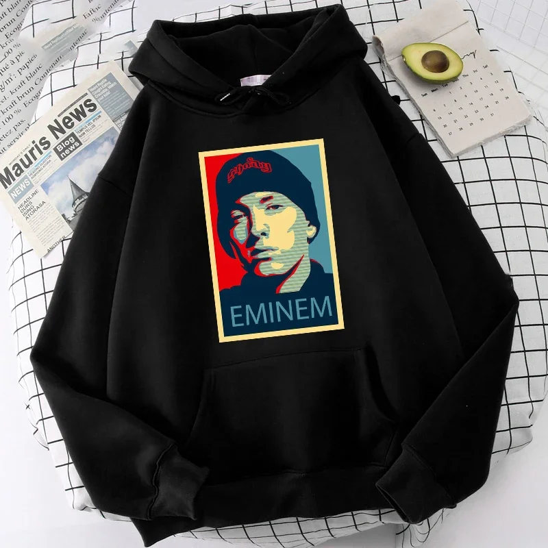 Eminem Hoodies Men Fashion Coat Harajuku Rapper Hoodie Kids Hip Hop Clothing Boys Tracksuit Sweatshirt Pullover Rock Men Women