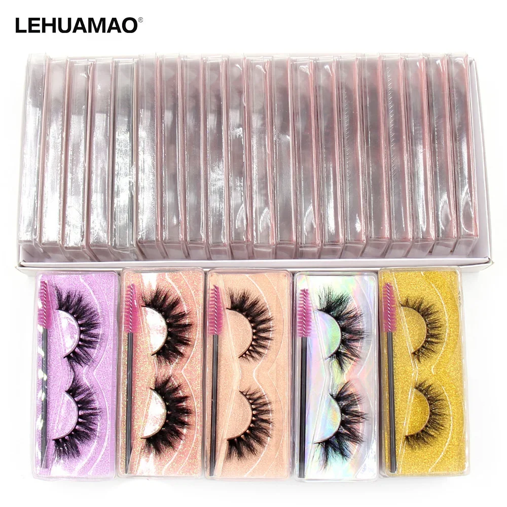 Lashes Wholesale 10/100 Pairs Makeup False Eyelashes 100% Cruelty free Handmade 3D Mink Lashes Full Strip Lashes Soft Eyelashes