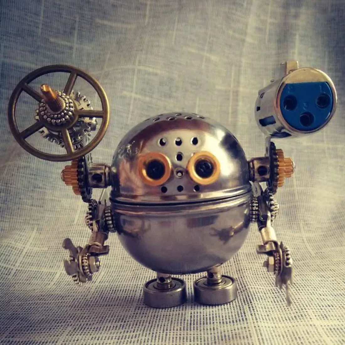 Diy Assembleren Model Kit Metalen Cartoon Montage Figuur Model Ornamenten Steampunk Stijl Model Gebouw Kits Voor Kinderen Volwassenen Cadeau