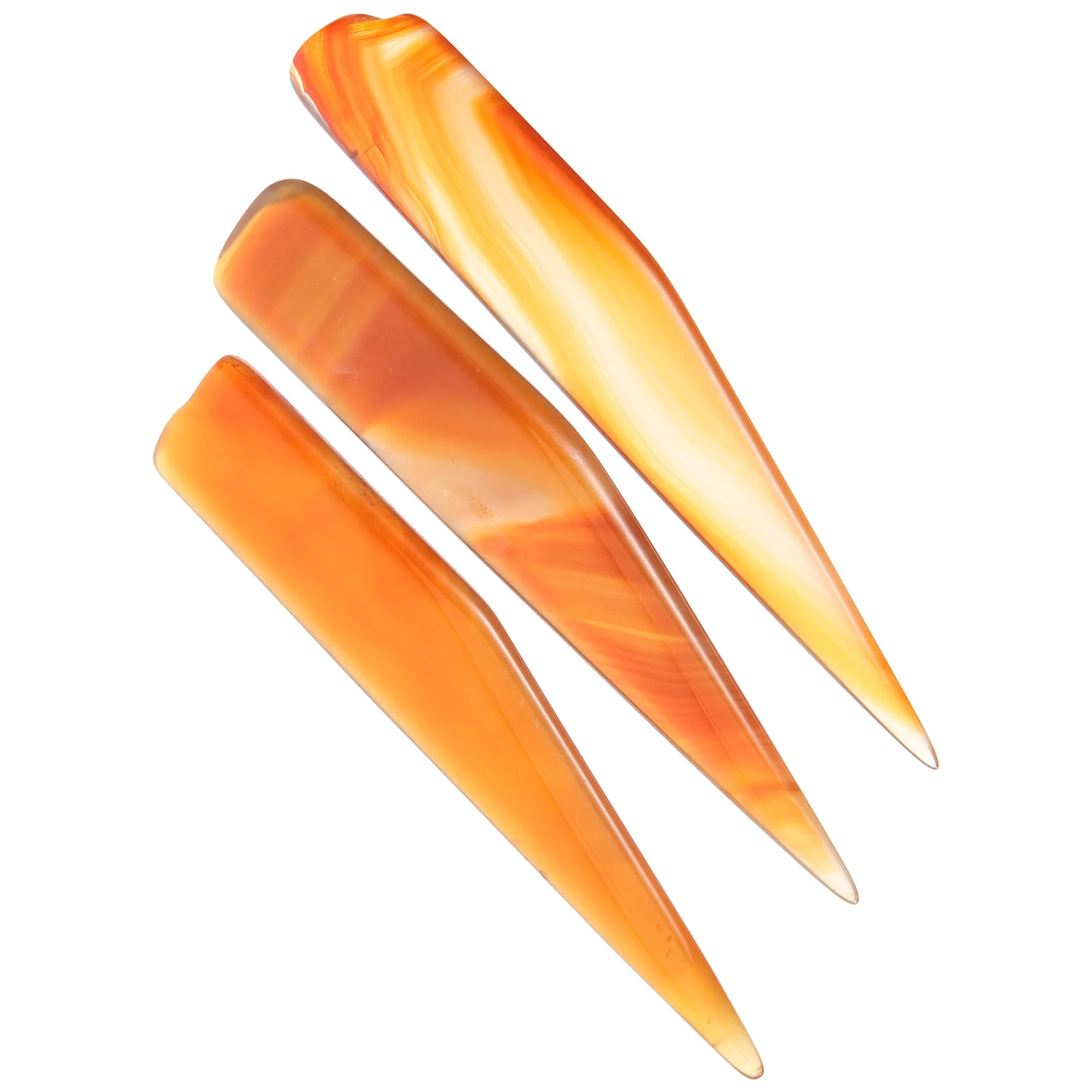 

3Pcs Natural Agate Burnisher Jewelry Polishing Tool Metal Jewelry Polisher DIY Craft Supply Natural Agate Burnisher