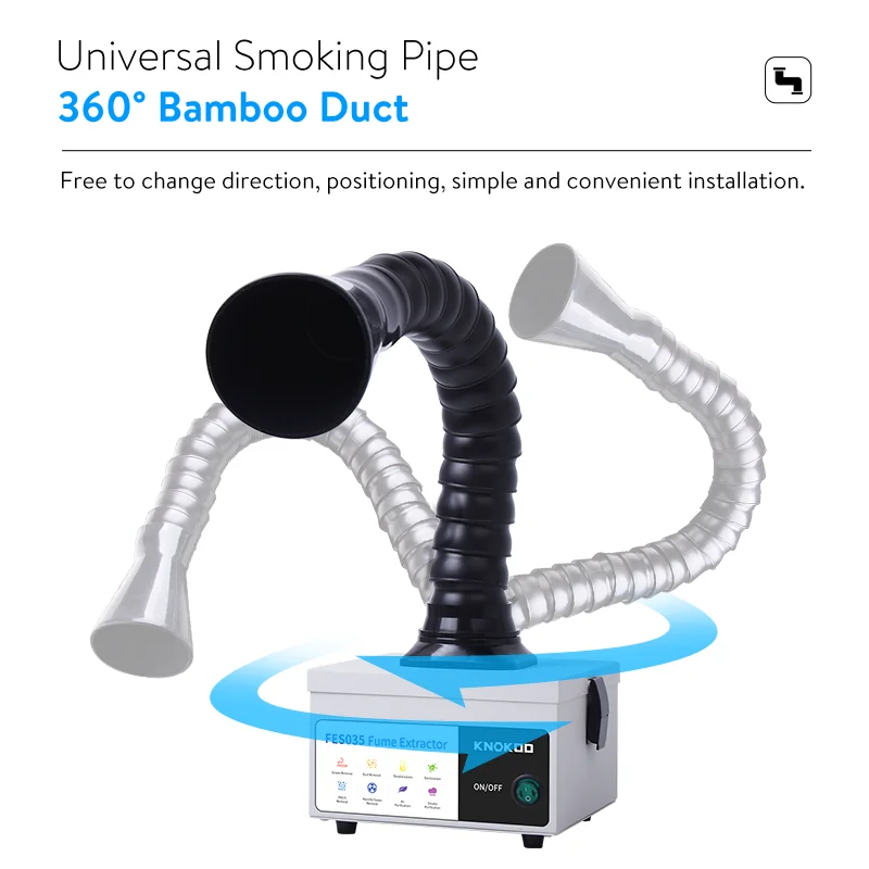 Kkoo-ミニフュームの抽出器、スイングクッション、溶接、レーザー彫刻、ポータブルデスク、DIYツール、修理用の空気清浄機