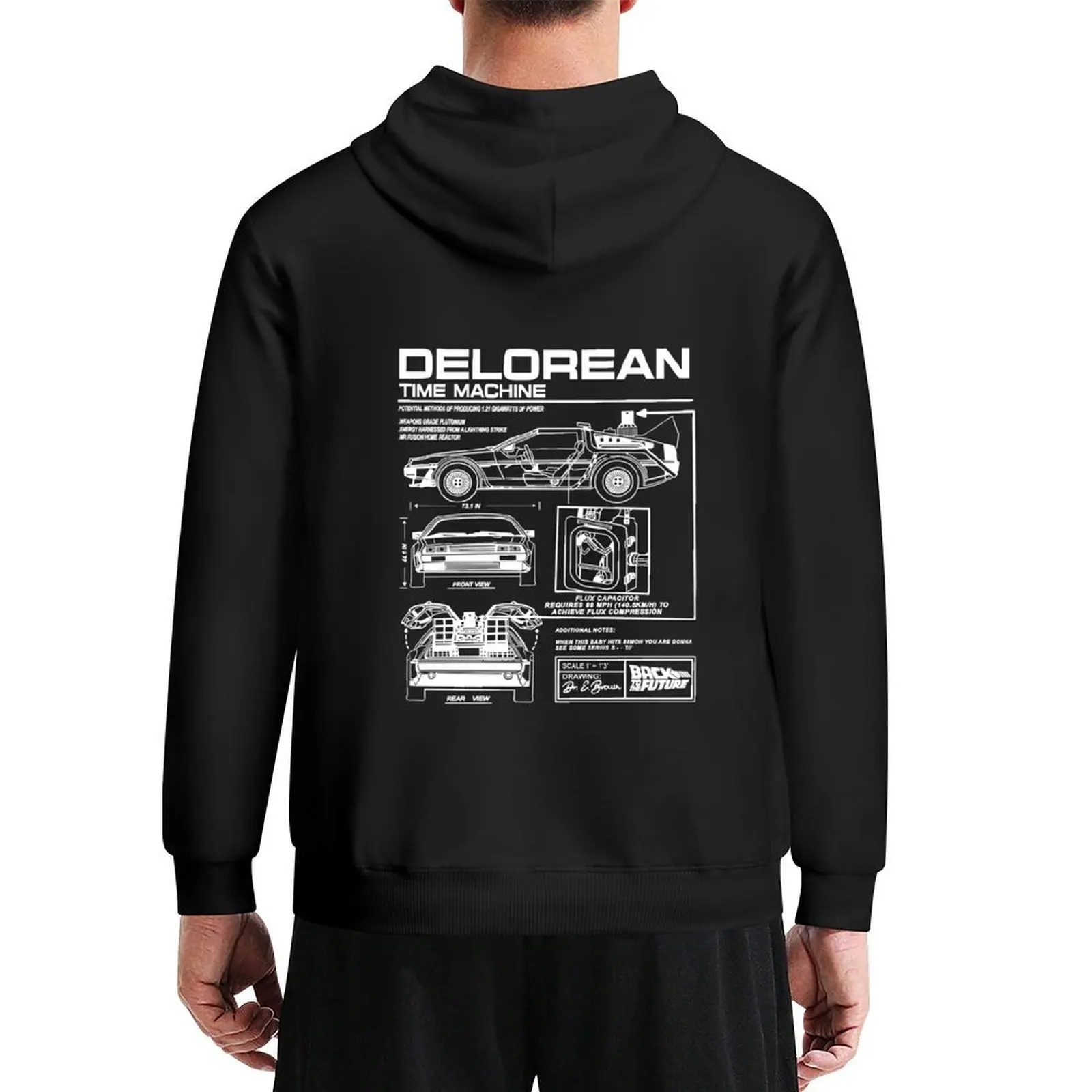 

Vintage Classic Car DMC DeLorean Special Series Hoodie men's winter sweater korean style clothes korean clothes tracksuit