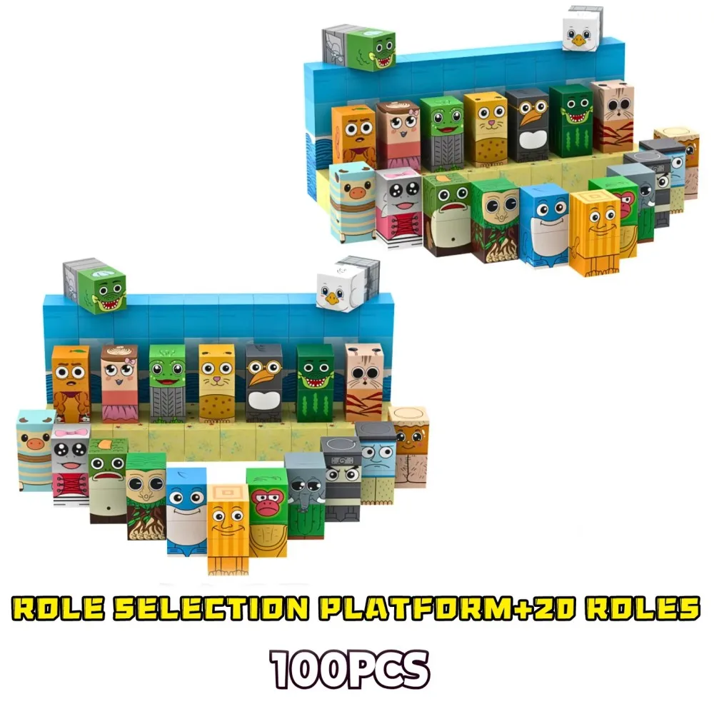 2025 New Magnetic Building Blocks Tung Tung Sahur Tralalero Children's Gift Assembly Toys Children's Festival Gifts