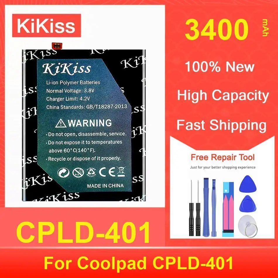 

Kikiss Battery 3400Mah CPLD-401 For Coolpad