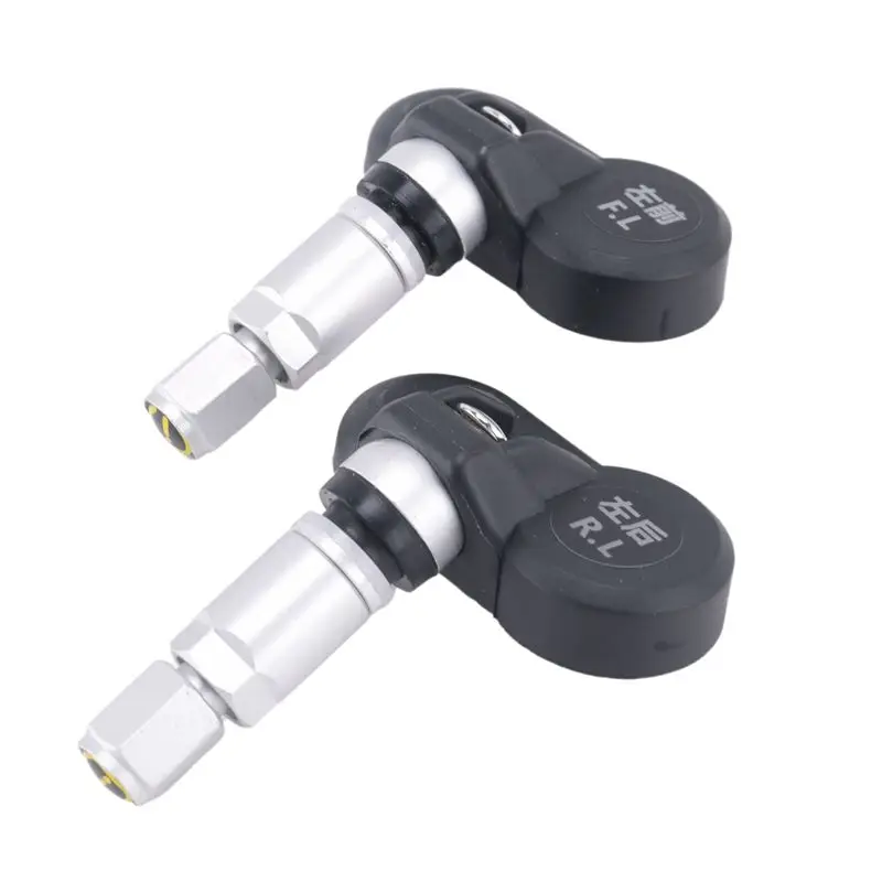 Better-2X USB Solar Power Tire Pressure Monitoring System Wireless Car TPMS LCD Display Pressure Alarm With Internal Sensor
