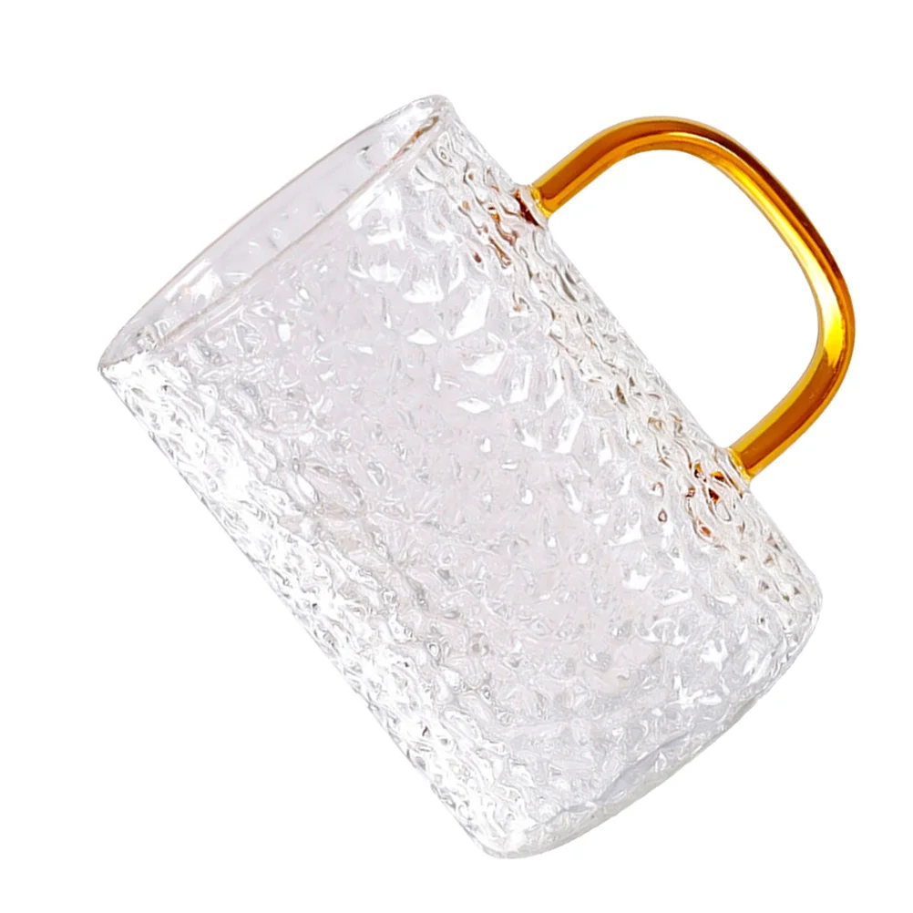 

300ml Handheld Tea Mug Anti-Scald Handle Easy to Take Good for Various Occasions Tea Cup Glass Water Cup Beverage Mug