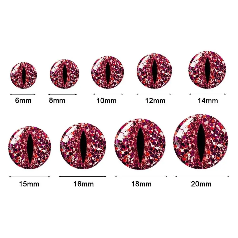 10pairs 6mm-20mm Kunststoff Sicherheit Glitter Kristall Augen Handwerk Bär Tier DIY Puppen Puppet Zubehör Stofftiere teile Augen