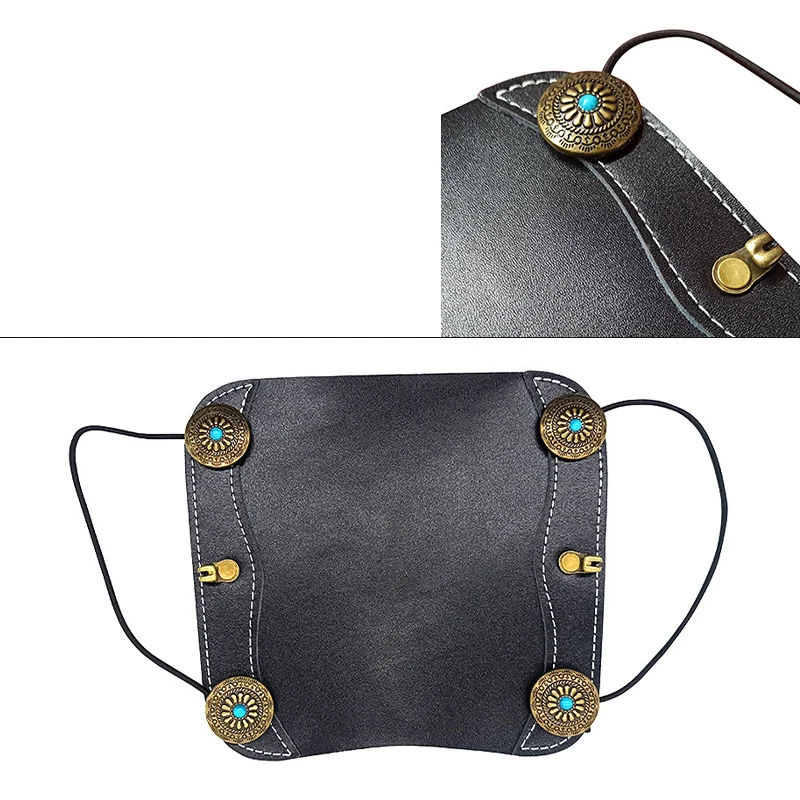 1PC Protezione per il braccio per tiro con l'arco in pelle di vacchetta Tiro con l'arco Sport Equipaggiamento protettivo Protezione per il braccio per tiro con l'arco regolabile