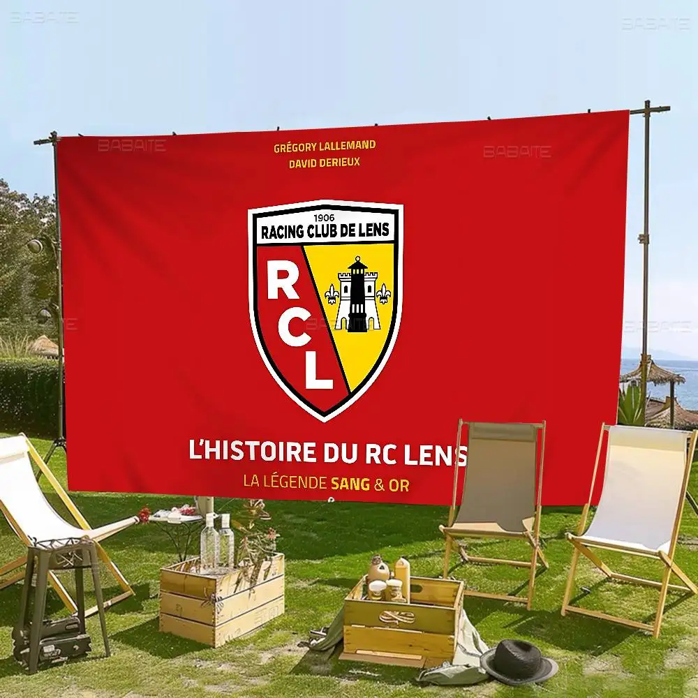 R-RC-lentille LOGO grande taille boutique Art Promotion stand publicitaire drapeau bannières suspendues