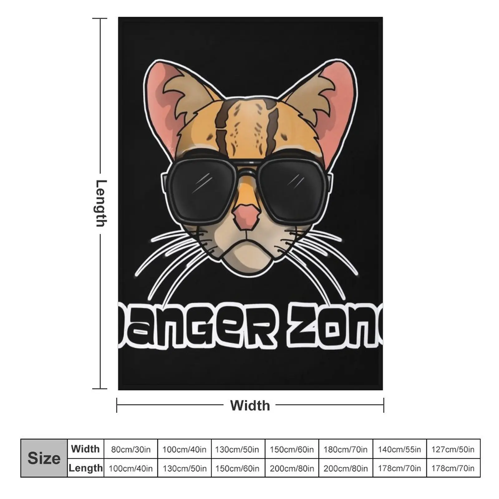 Danger Zone Ocelot Throw Blanket Travel Extra Large Throw Blankets