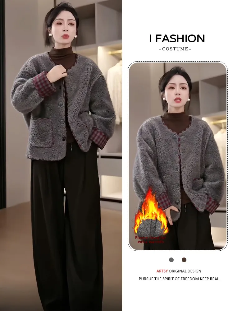 เสื้อโค้ทพัฟเฟอร์ผ้าฝ้ายบุขนเป็ดทรงหลวมสไตล์เกาหลีสำหรับผู้หญิง รุ่น Oversized ให้ความอบอุ่น เหมาะสำหรับใส่เดินทาง