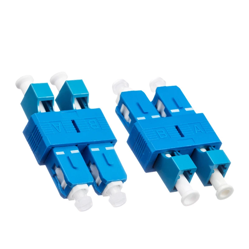 Summitek 10pcs Duplex Fiber Optic Coupler SC Male To LC Female UPC Adapter Enabling Conversion Ideal for Optical Power Meters