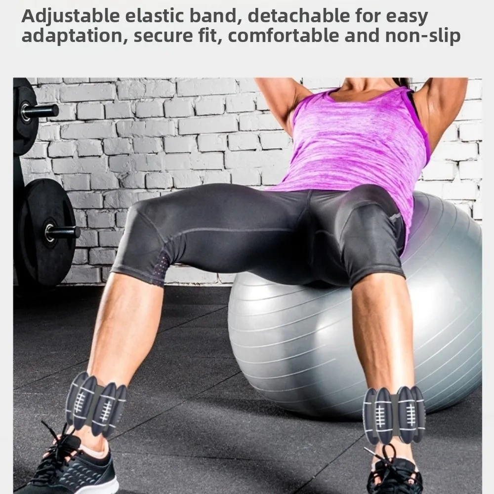 1 زوج كرة الرجبي شكل المعصم الوزن سوار 2 رطل الوزن قابل للتعديل المرجح حزام المعصم مقاوم للعرق العالمي