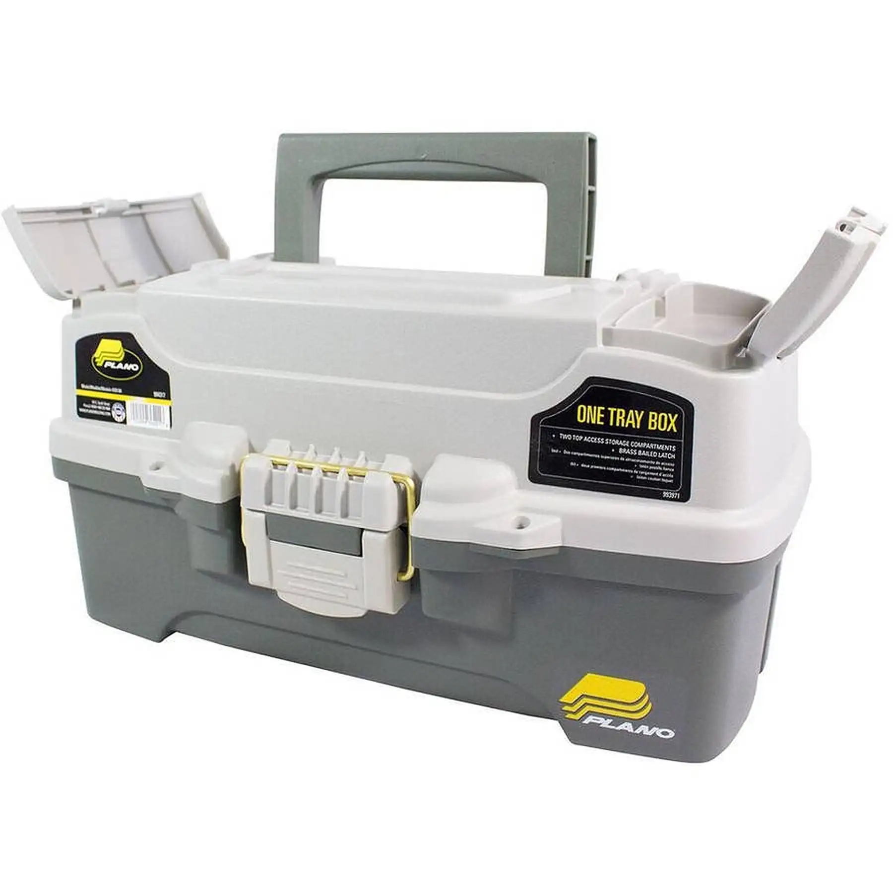 

6201 One-Tray Tackle Box, Bait Storage, Extending Cantilever-Tray Design