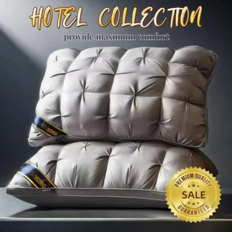 

1/2pcs Twisted Flower48 × 74cmStar Hotel High and Low Pillow Home No Collapse Cervical Pillow Insert Waterable Wash Pillow Inner