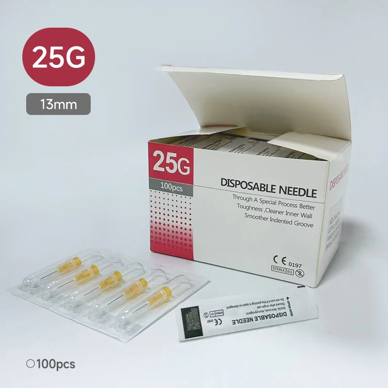 

25 г 13 мм иглы высокого качества маленькие одноразовые иглы инструменты для век иглы для татуировки