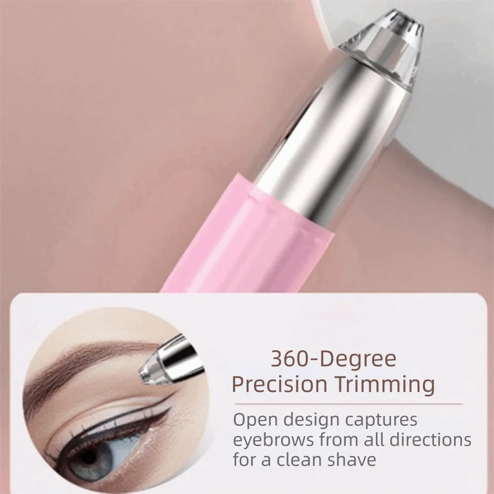 Rechargeable Electric Eyebrow Trimmer Digital Display Detachable Eyebrow Hair Remover Practical Eyebrow Shaver