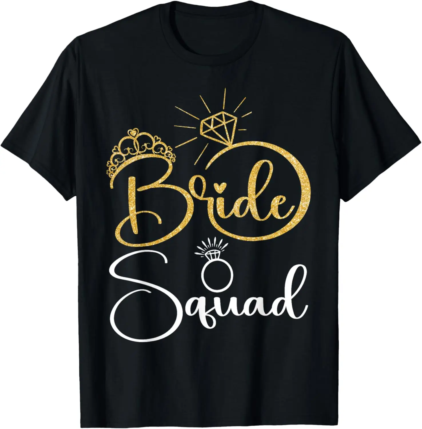 

Bride Squad Wedding Bridal Shower Matching Family Team T-Shirt