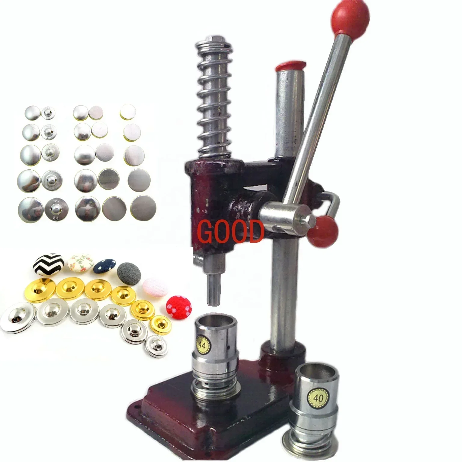Manual Hand Press Button Maker Fabric cover button kit Button Making Machine