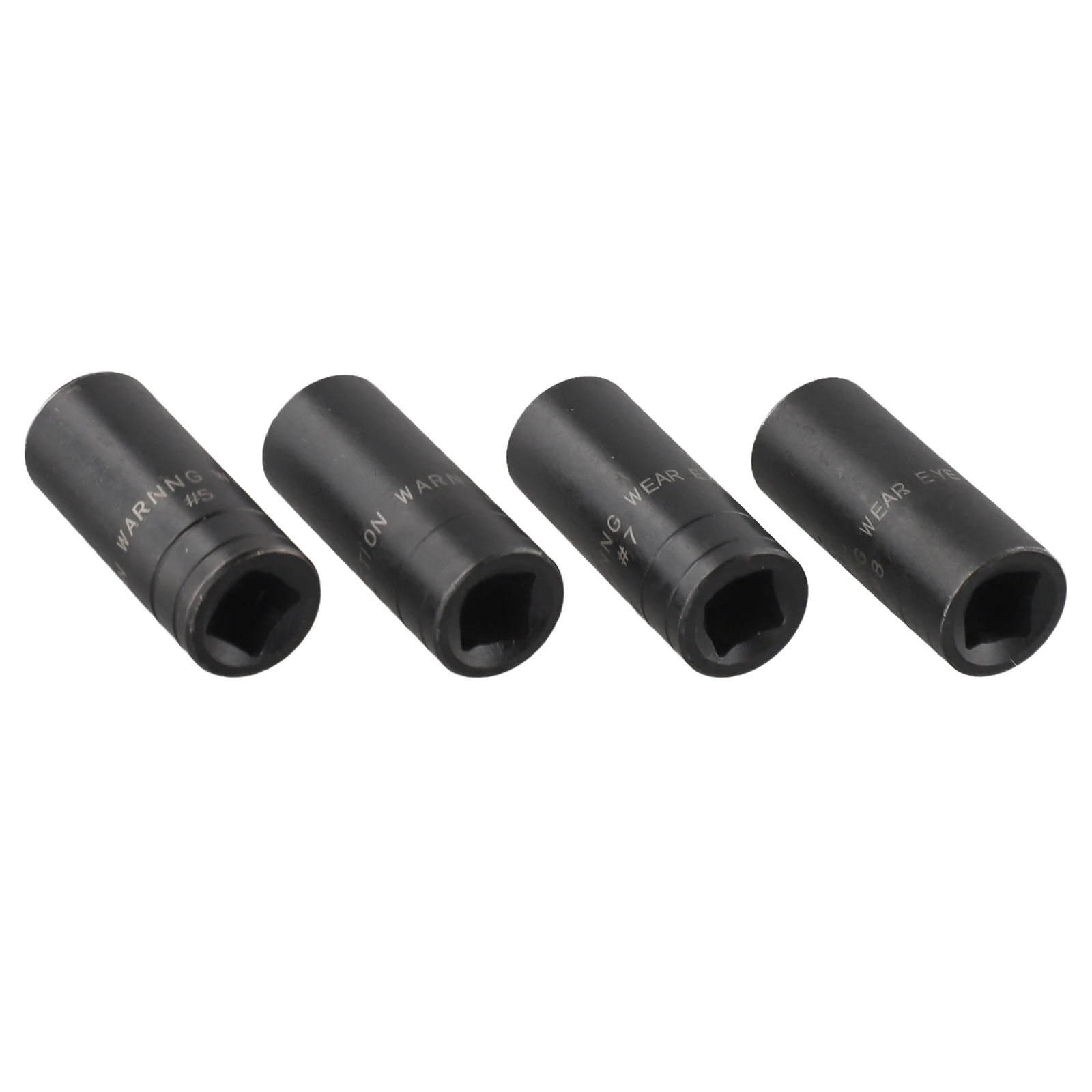 8Pcs Tap Socket Set 1/4 3/8 Inch Double Head Square Ratchet Driver For Pneumatic Wrench Drill Adapter Automotive Repair Tool