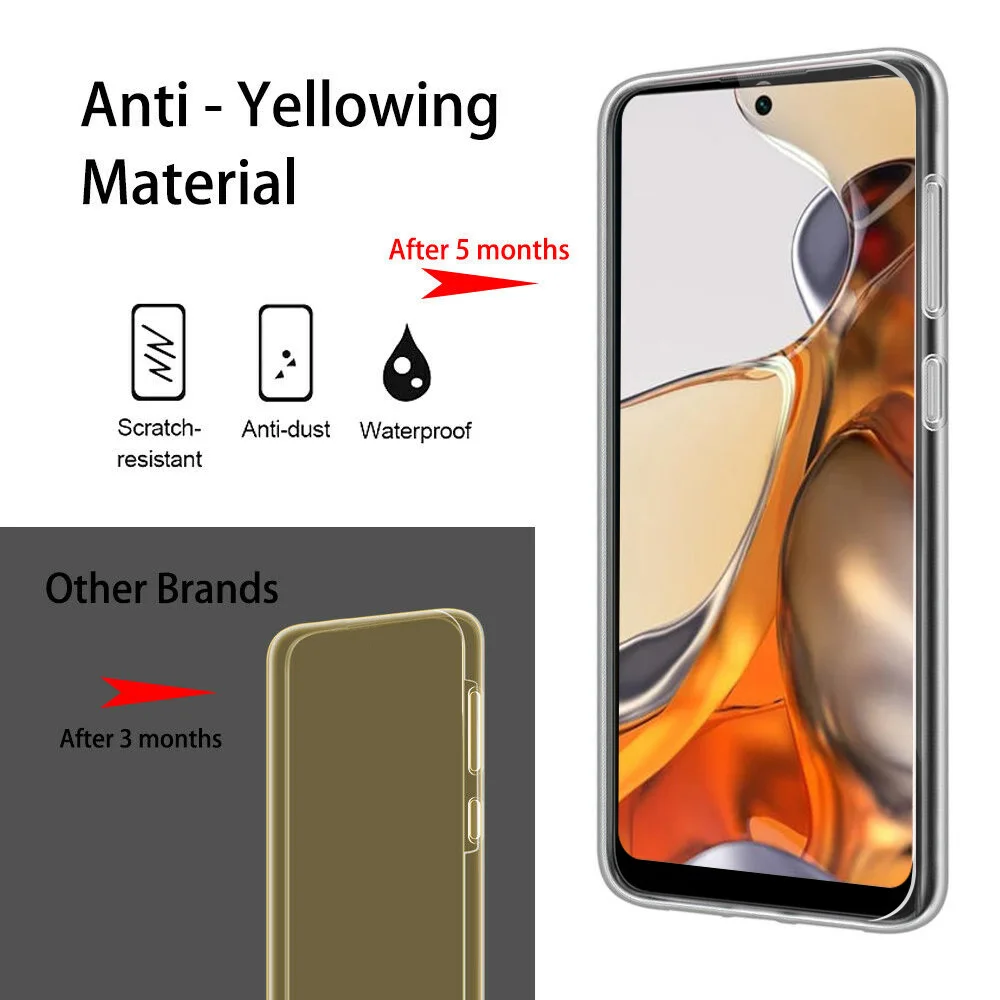 360 Full Body Case for Xiaomi 11T 11 Lite Poco F3 X3 NFC 10T Pro PC+Silicone Shockproof Cover For Redmi 10 9 9A 9C 9T Note 11 10