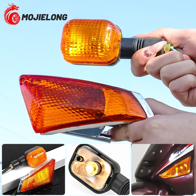

Motorcycle QS110 Front And Rear Turn Signals Indicator Lights for Motorbike Vehicle Lighting Accessory